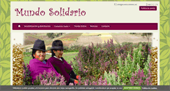 Desktop Screenshot of mundosolidario.net