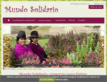 Tablet Screenshot of mundosolidario.net